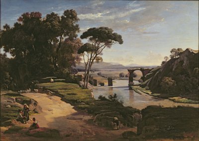 Narnin silta, n. 1826-27 tekijältä Jean Baptiste Camille Corot